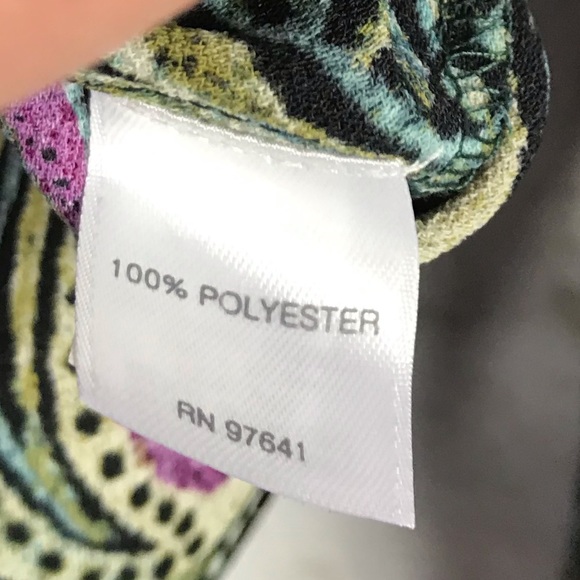 J. Jill Paisley Layered LongSleeve Scoop Tunic Top - Picture 8 of 8